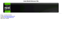 Tablet Screenshot of embosser.indexbraille.com